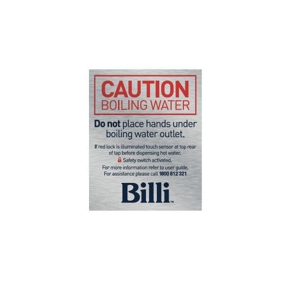 Label - Caution 'Boiling Water'