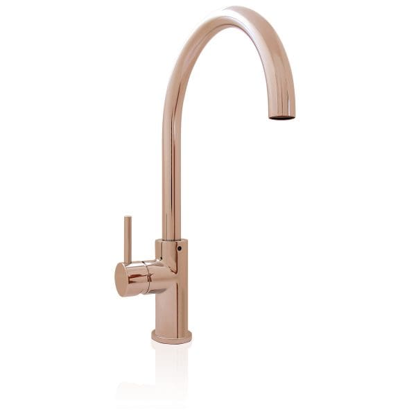 Dispenser Kit - Gooseneck Mixer Tap Kit - Rose Gold