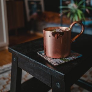 copper drinking cup