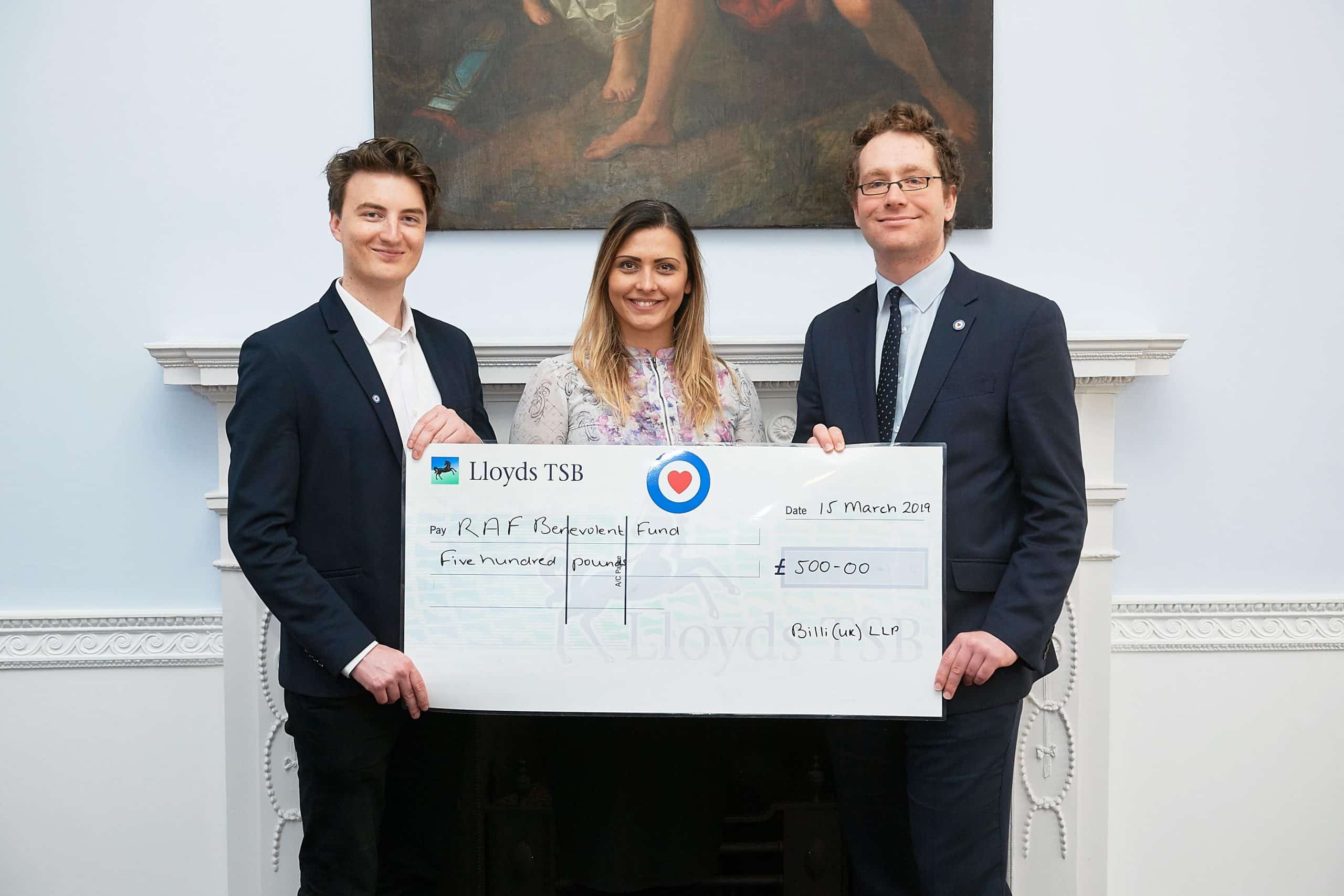 £500 for the RAF Benevolent fund