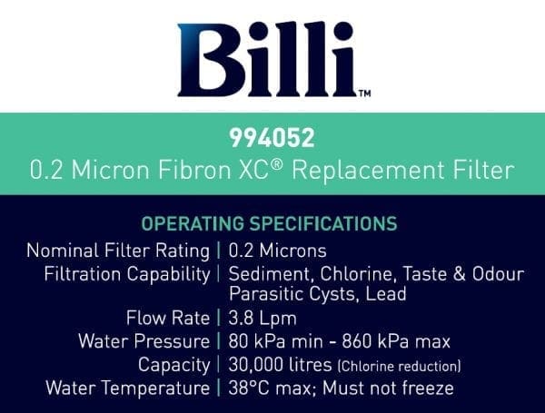 Billi 0.2 Micron Replacement Filter - Image 2